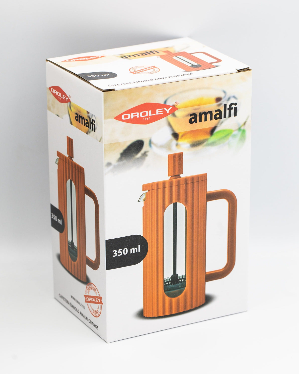 Prensa Francesa Naranja - Cafetera de Émbolo Manual