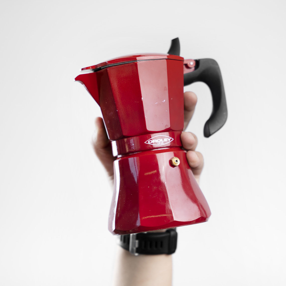 cafetera italiana café en grano entero y molido