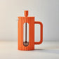 Prensa Francesa Naranja - Cafetera de Émbolo Manual