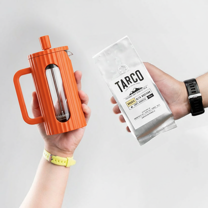 Nuevo Pack "Franchute" Prensa Francesa Naranja más Café de Especialidad Brasil - Alta mogiana