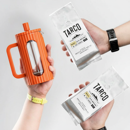 Nuevo Pack "Franchute" Prensa Francesa Naranja más Café de Especialidad Brasil - Alta mogiana