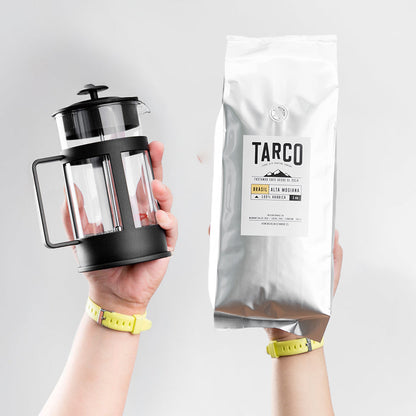 Nuevo Pack "Franchute" Prensa Francesa más Café de Especialidad Brasil - Alta mogiana