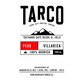 Etiqueta frontal de café Tarco Villarrica